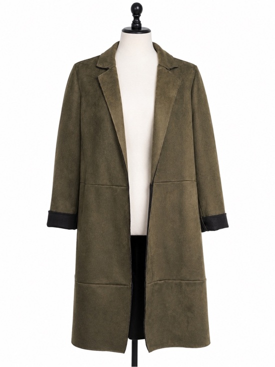 Zara Jackets & Blazers - Zara Olive Green Long Coat - Size S